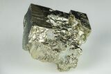 1.5" Shiny, Cubic Pyrite Crystal Cluster - Peru - #195729-1